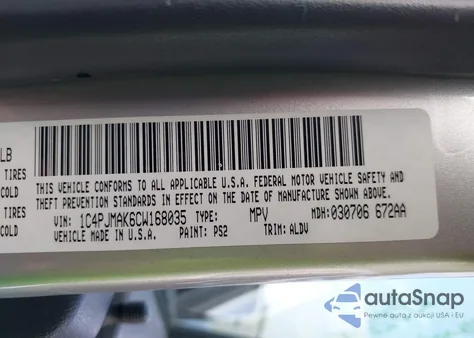 2012 Jeep Liberty Sport from USA, damaged, VIN 1C4PJMAK6CW168035